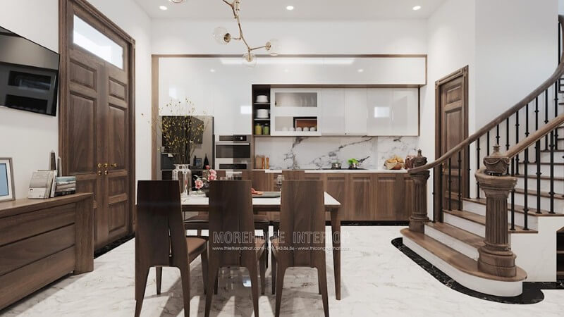 Thiết kế tủ bếp hiện đại đẹp cho nhà nhỏ