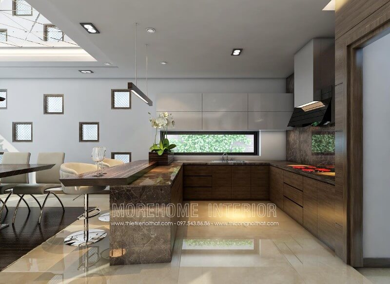 Tủ bếp gỗ đẹp, hiện đại và cao cấp