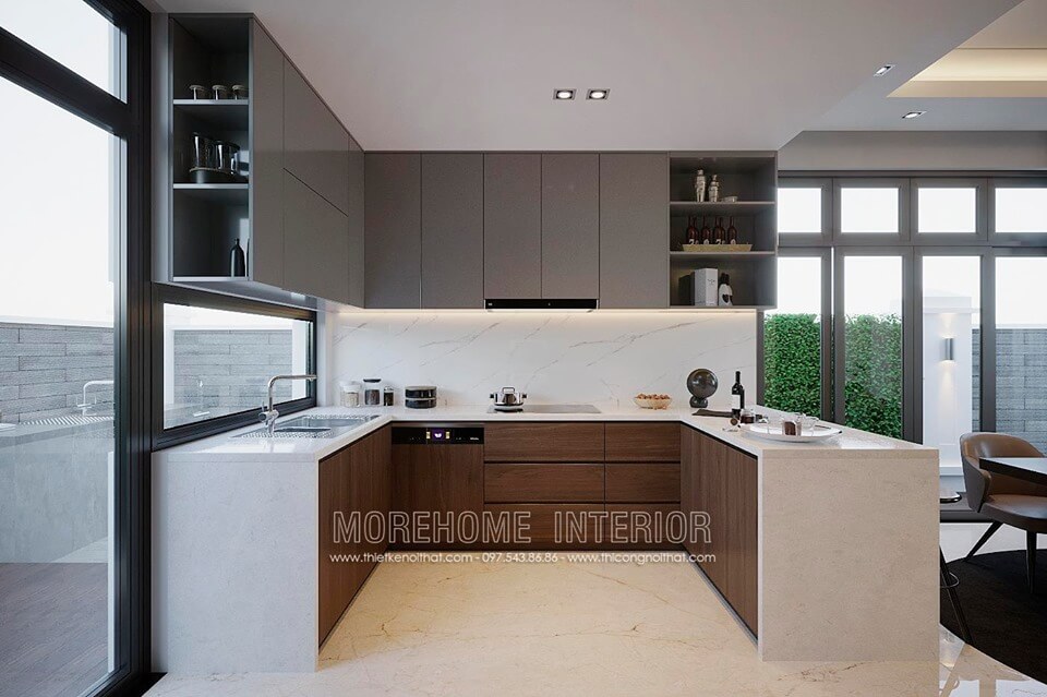 Thiết kế nội thất phòng bếp hiện đại