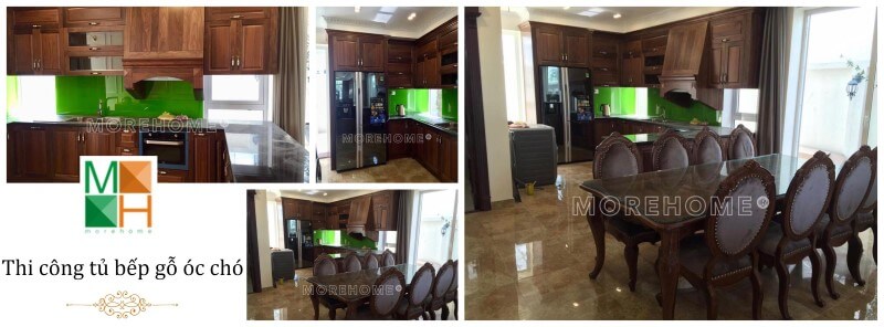 Các công trình thi công tủ bếp tại MoreHome