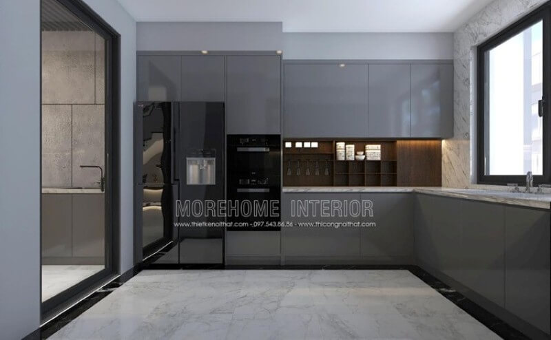 Thiết kế và trang trí tủ bếp hiện đại