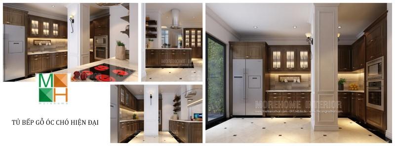 Mẫu tủ bếp hiện đại đẹp