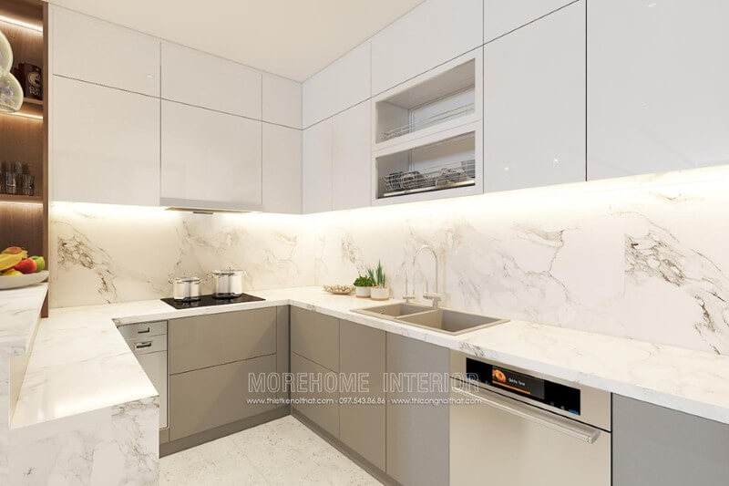 Thay đổi diện mạo phòng bếp với tủ bếp hiện đại