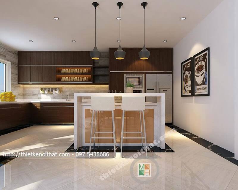 Mẫu tủ bếp hiện đại, đơn giản cho căn bếp nhà bạn