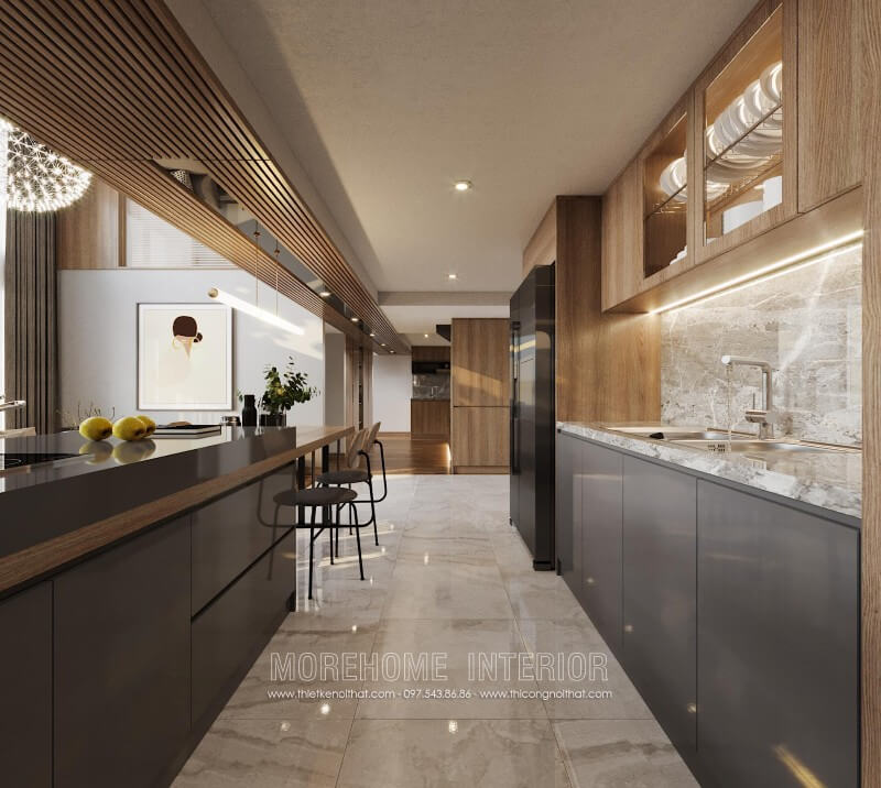 Mẫu tủ bếp hiện đại, đơn giản cho căn bếp nhà bạn