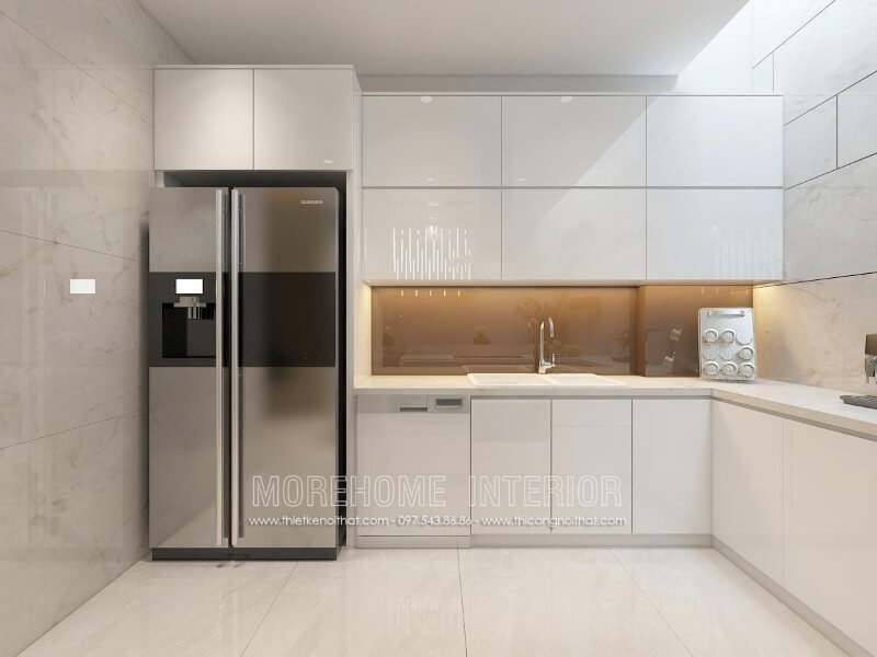 Mẫu tủ bếp hiện đại đẹp và tiện nghi cho không gian phòng bếp