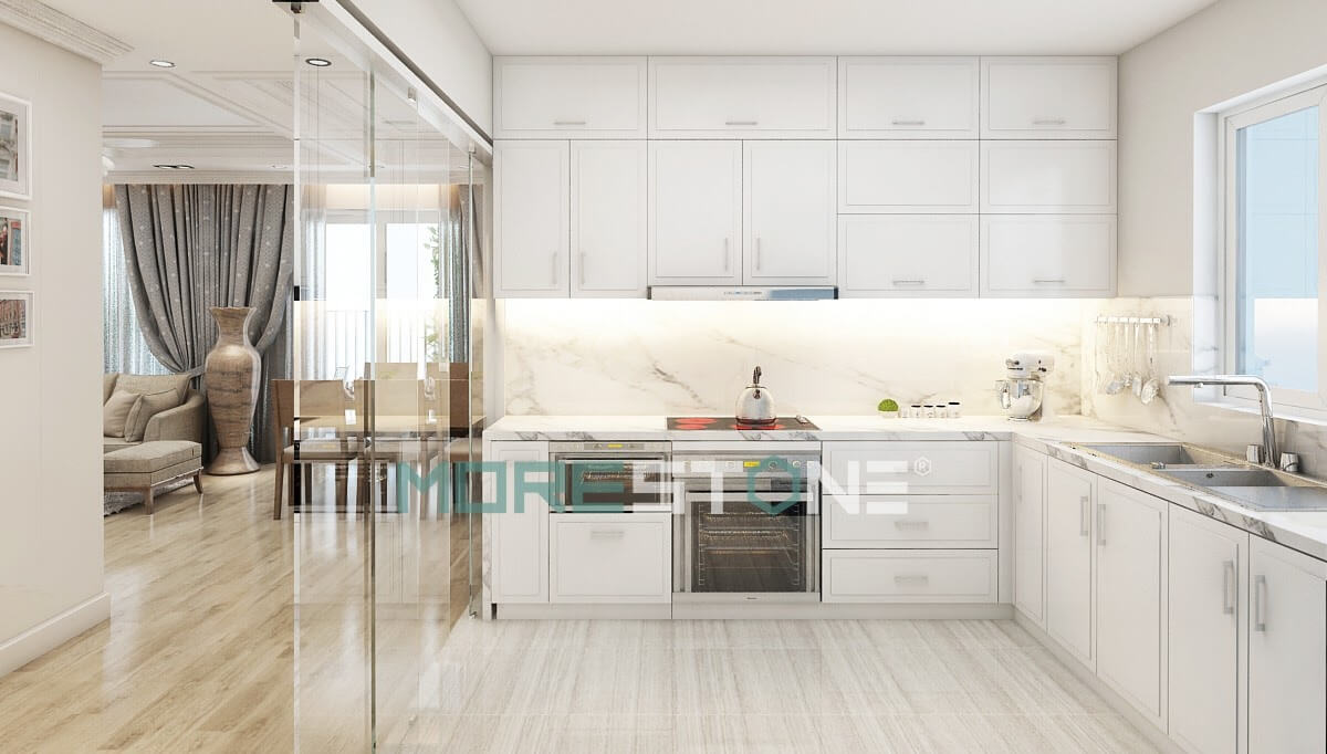 Mẫu tủ bếp hiện đại đẹp và tiện nghi cho không gian phòng bếp