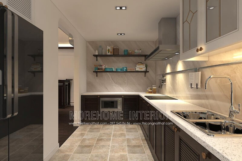 Tủ bếp hiện đại đẹp tại hà nội