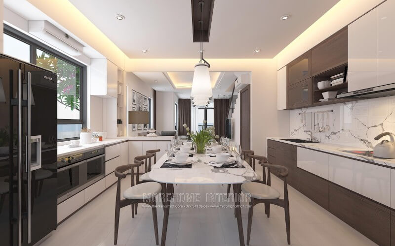 Tủ bếp hiện đại đẹp tại hà nội