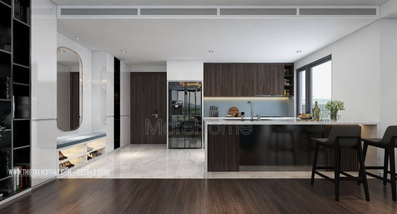 Mẫu tủ bếp gỗ đẹp cao cấp