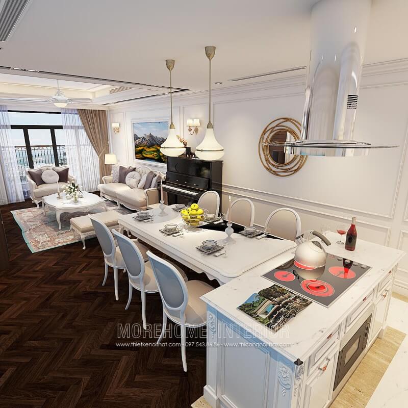 Mẫu tủ bếp gỗ đẹp cao cấp