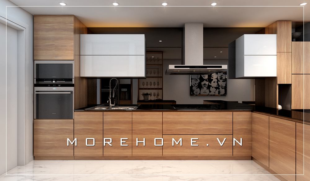 Mẫu tủ bếp đẹp, sang trọng