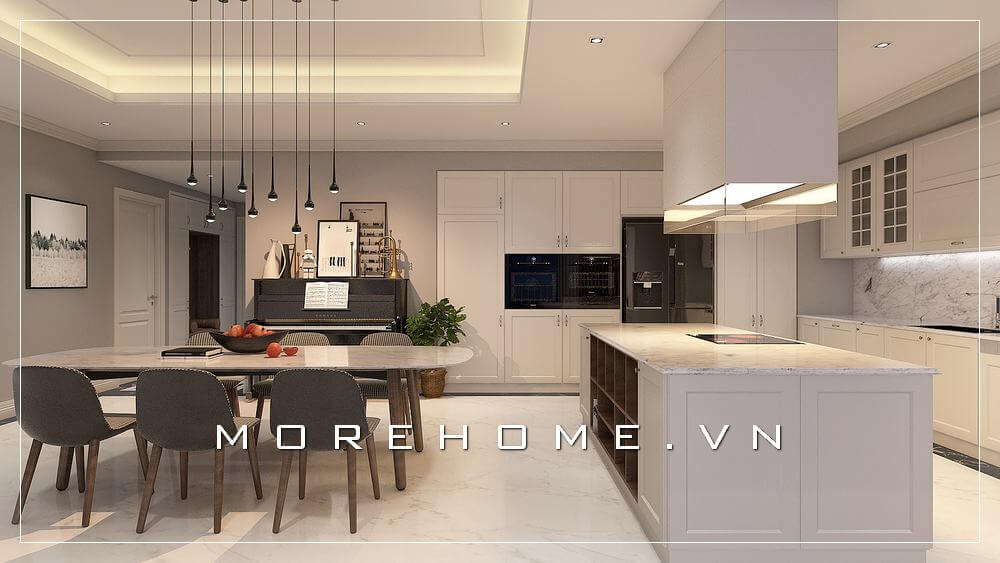 Mẫu tủ bếp đẹp, sang trọng