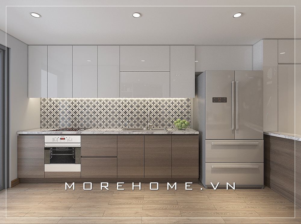 Mẫu tủ bếp hiện đại