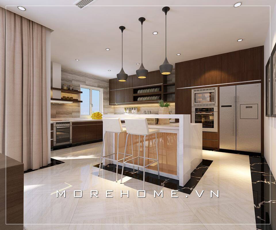 Tủ bếp hiện đại đẹp và tiện nghi