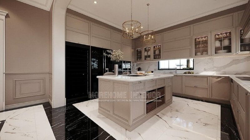 Mẫu tủ bếp đẹp, tủ bếp gỗ cho không gian phòng bếp