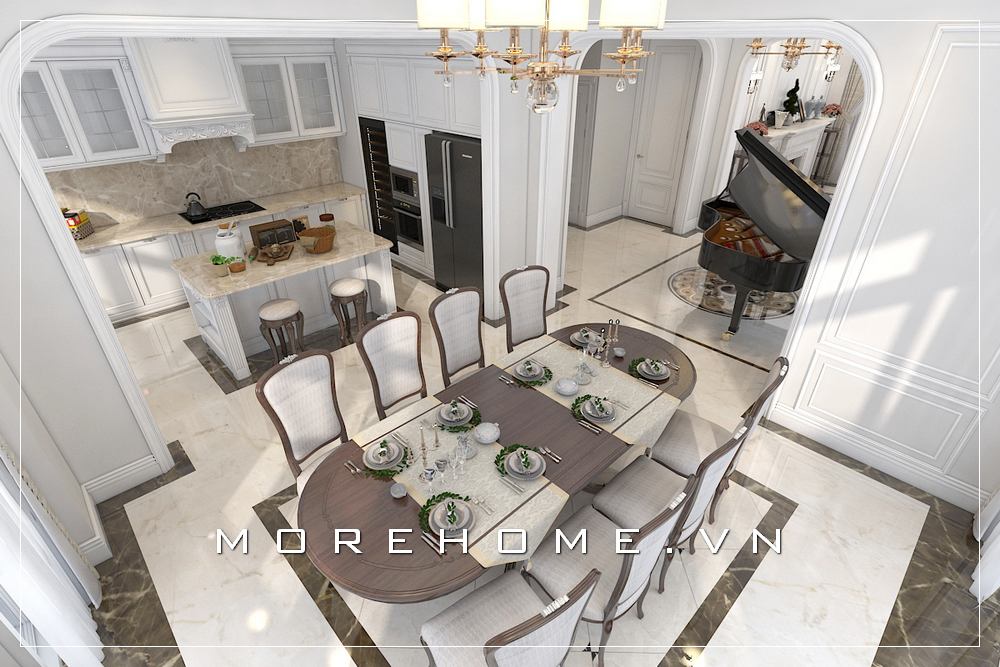 Mẫu tủ bếp đẹp, tủ bếp gỗ cho không gian phòng bếp