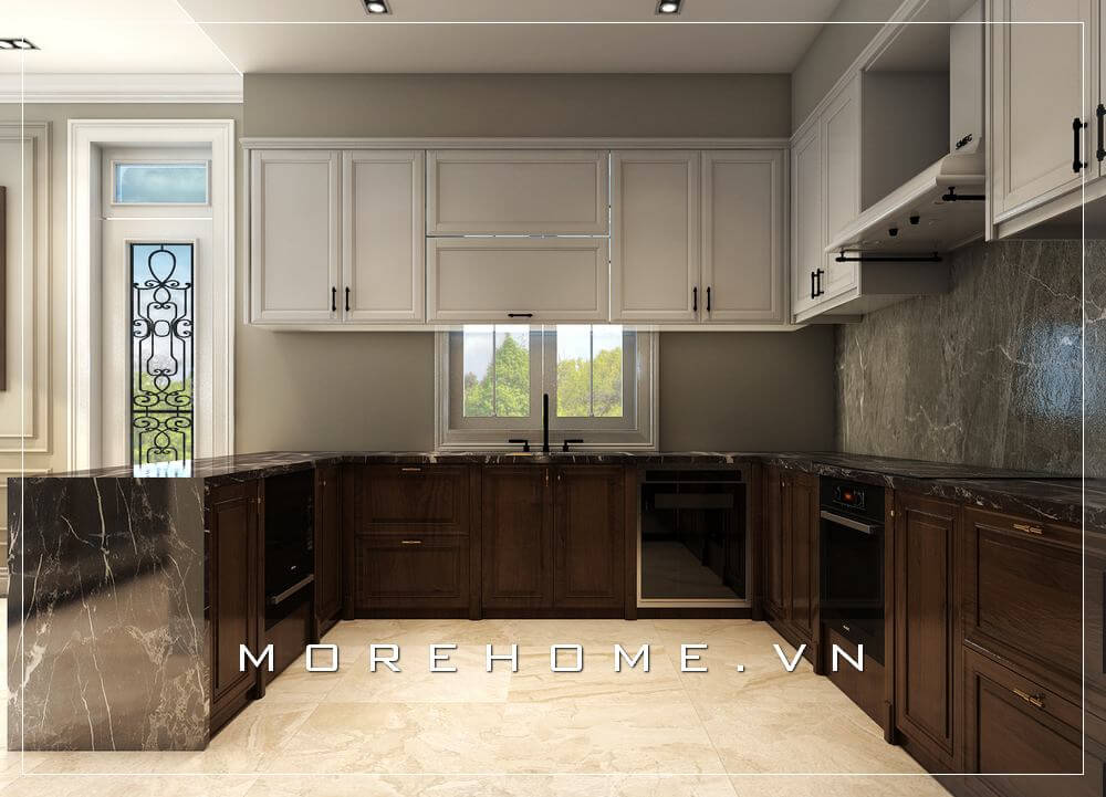 Mẫu tủ bếp đẹp, tủ bếp gỗ cho không gian phòng bếp