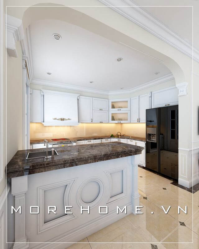 Mẫu tủ bếp đẹp, tủ bếp gỗ cho không gian phòng bếp