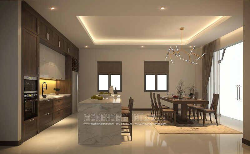 tủ bếp biệt thự