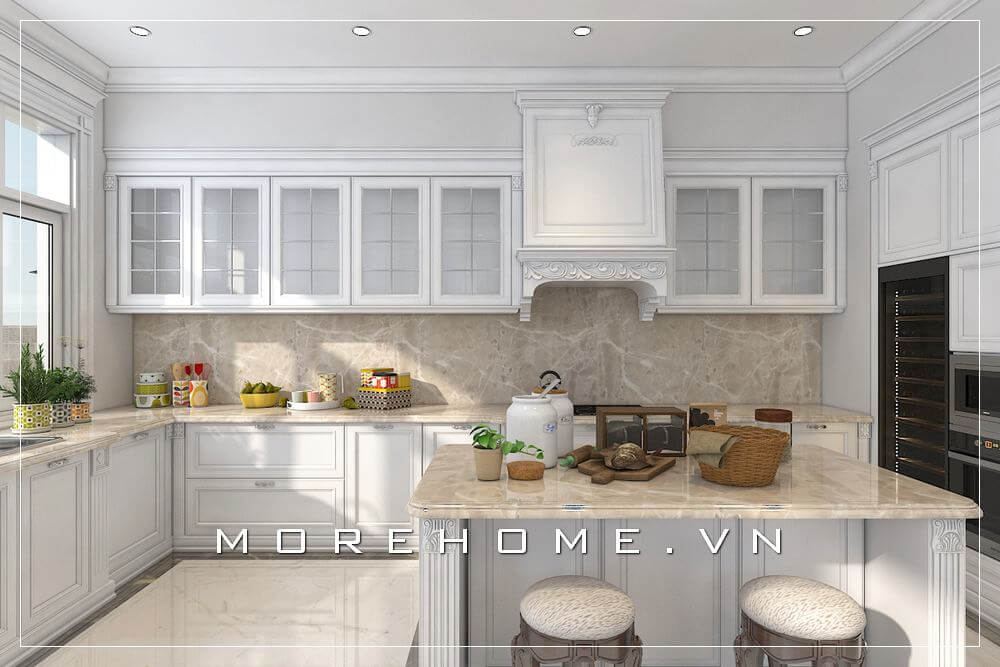 tủ bếp biệt thự