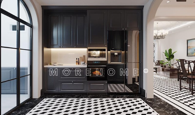 Tủ bếp hiện đại cho chung cư biệt thự nhà phố