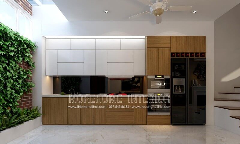 Tủ bếp hiện đại cho chung cư biệt thự nhà phố