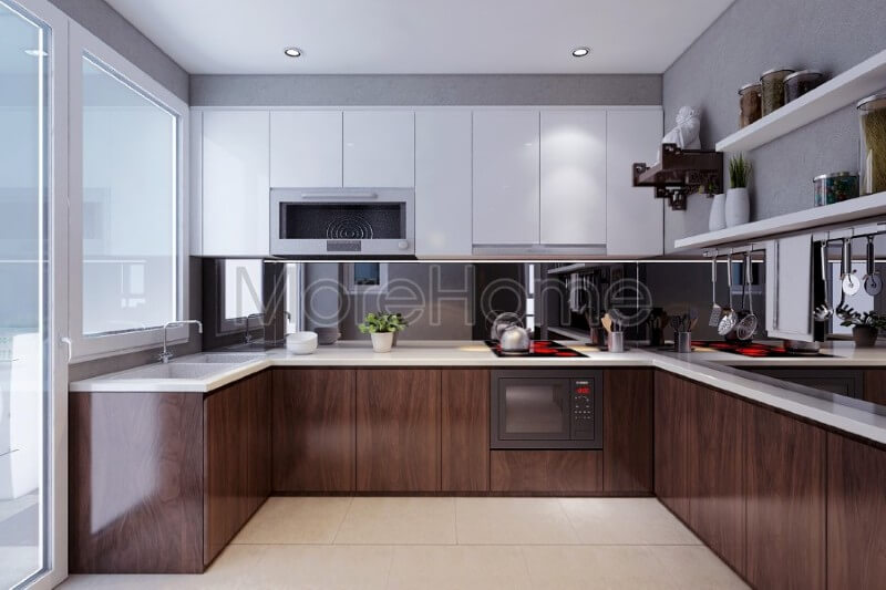 Mẫu tủ bếp hiện đại gây nghiện