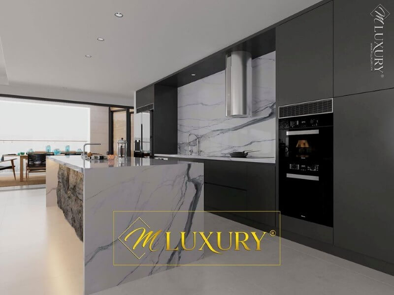 Mẫu tủ bếp hiện đại gây nghiện