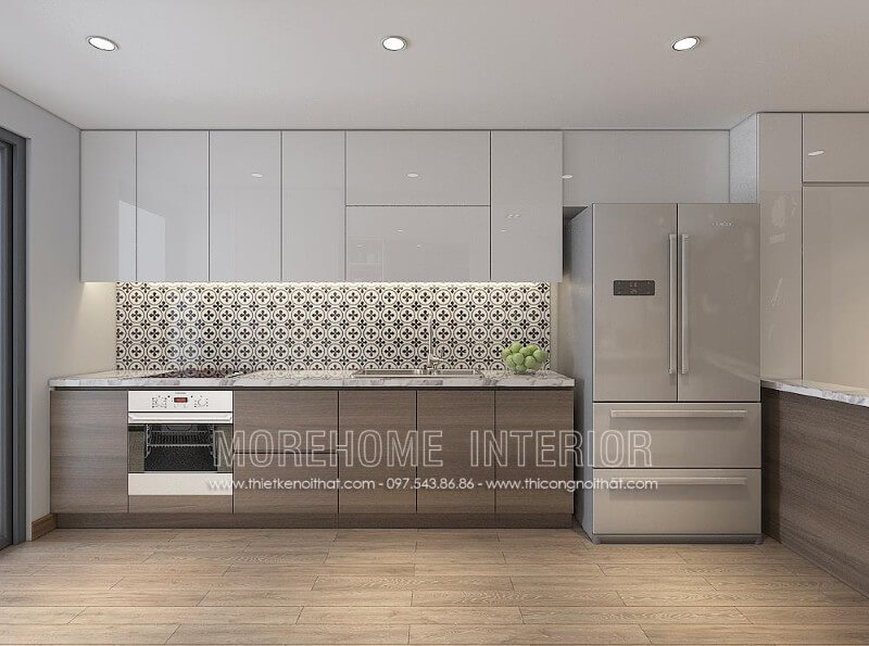 Mẫu tủ bếp hiện đại gây nghiện