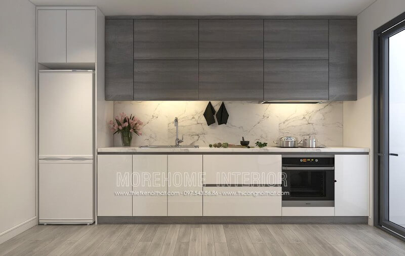 Mẫu tủ bếp hiện đại gây nghiện