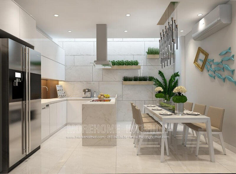 Mẫu tủ bếp hiện đại gây nghiện