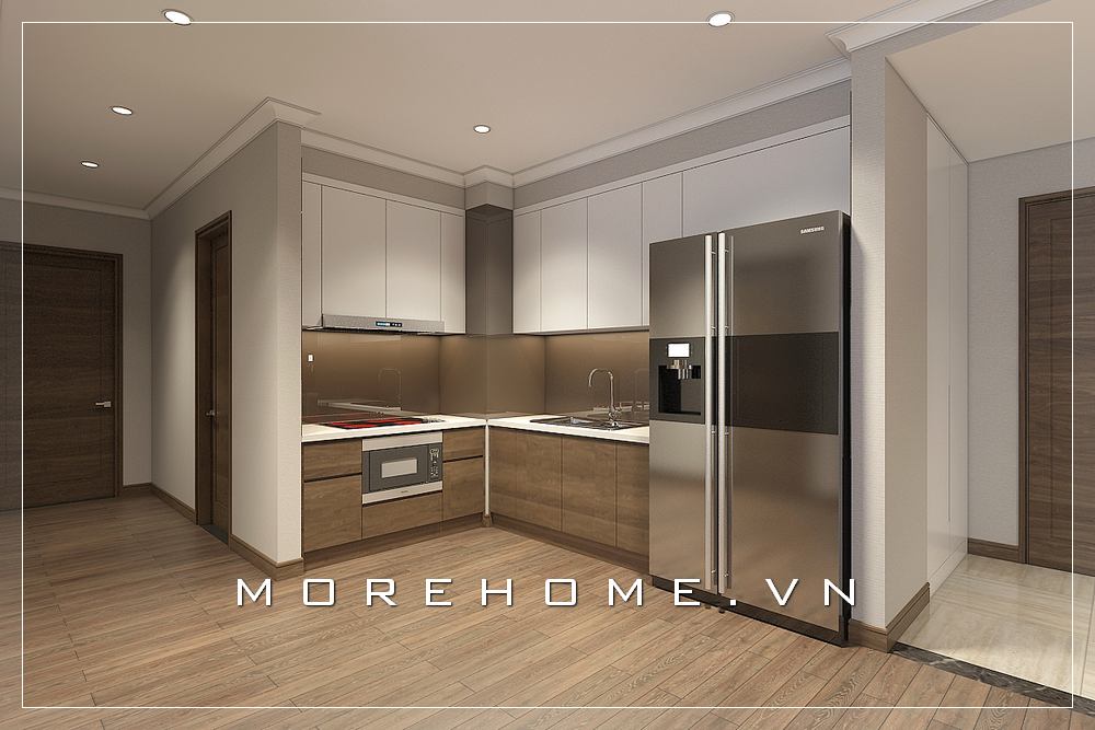 tủ bếp đẹp cho phòng bếp chung cư