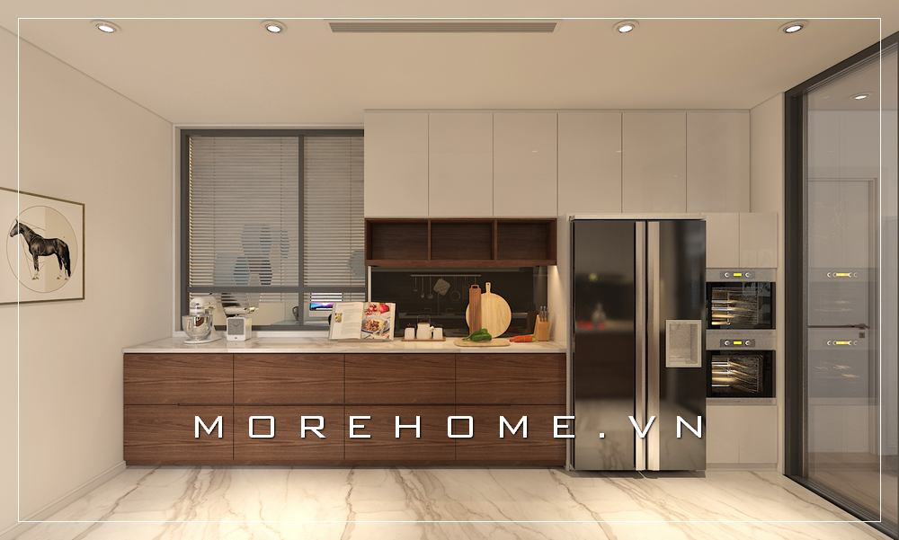 tủ bếp đẹp cho phòng bếp chung cư