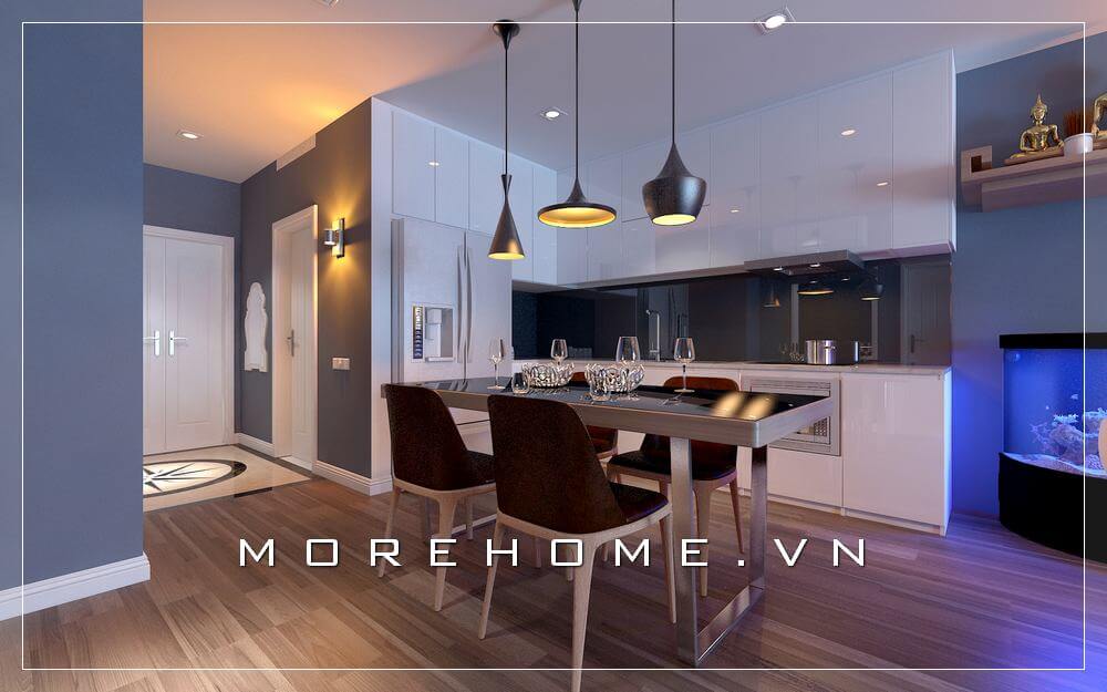 tủ bếp đẹp cho phòng bếp chung cư