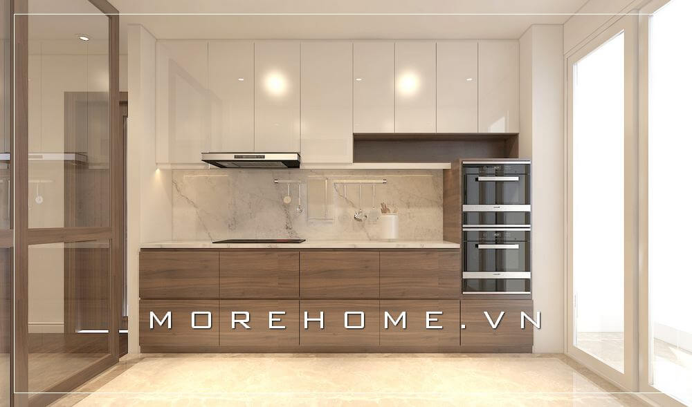 tủ bếp đẹp cho phòng bếp chung cư