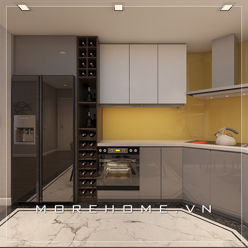 tủ bếp cho phòng bếp hiện đại