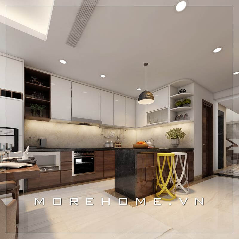 tủ bếp cho phòng bếp hiện đại