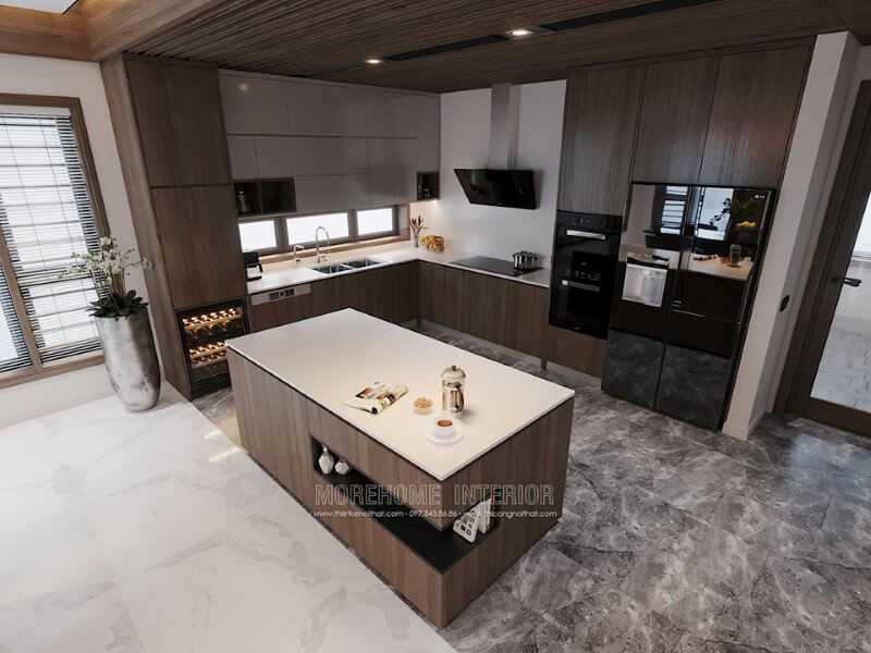 Tủ bếp đẹp hiện đại cho phòng bếp
