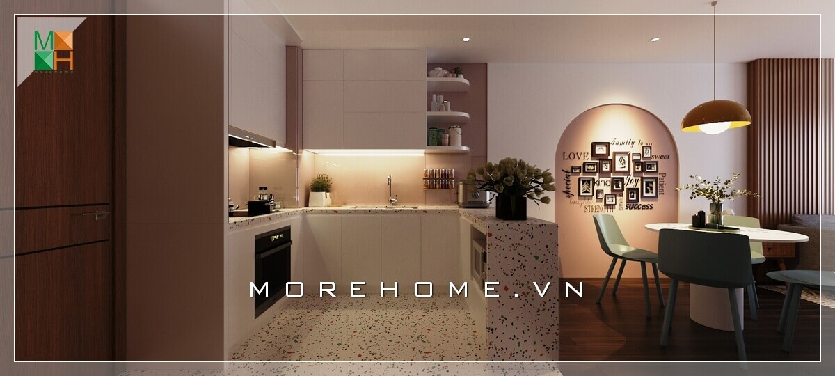 tủ bếp chung cư