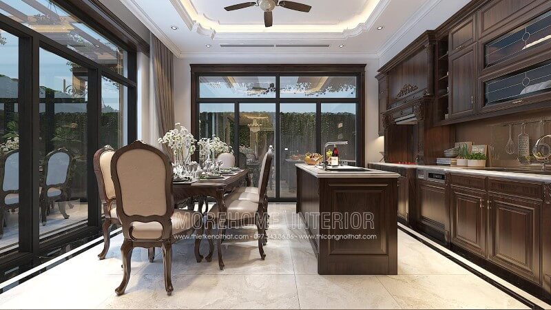 Thiết kế tủ bếp trẻ trung, cao cấp cho căn bếp