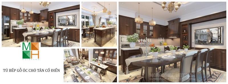 Thiết kế tủ bếp trẻ trung, cao cấp cho căn bếp