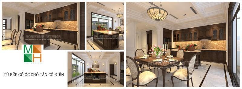 Thiết kế tủ bếp trẻ trung, cao cấp cho căn bếp