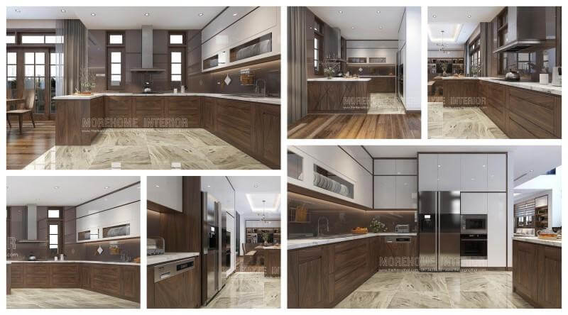 Thiết kế tủ bếp trẻ trung, cao cấp cho căn bếp
