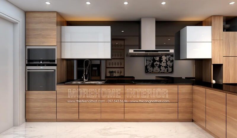Thiết kế phòng bếp đẹp với mẫu tủ bếp được ưa chuộng nhất hiện nay