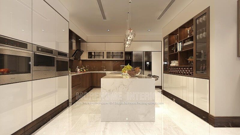 Thiết kế phòng bếp đẹp với mẫu tủ bếp được ưa chuộng nhất hiện nay