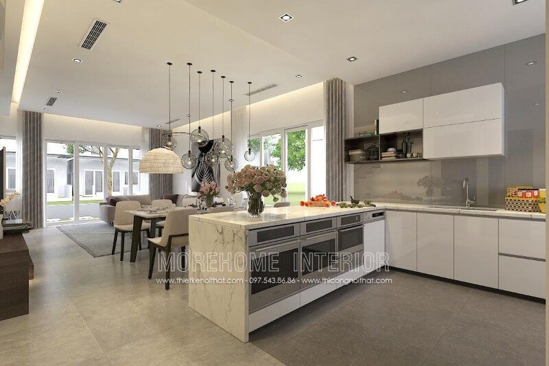 Thiết kế phòng bếp đẹp với mẫu tủ bếp được ưa chuộng nhất hiện nay