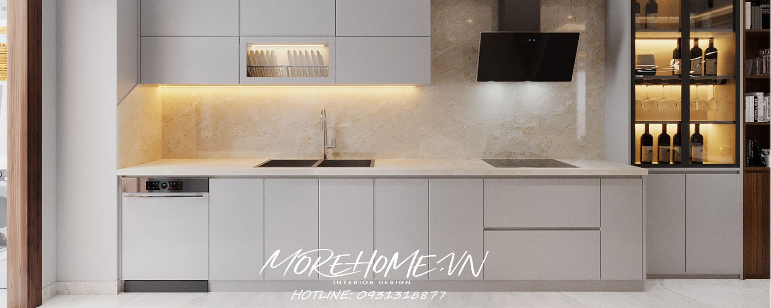 thi công tủ bếp Morehome